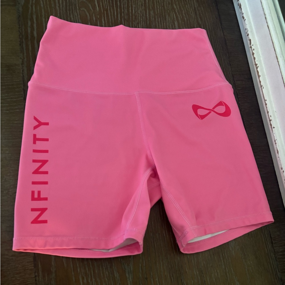 Nfinity pink biker shorts